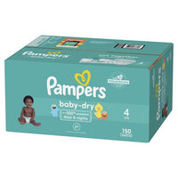 Pampers Baby Dry Extra Protection Diapers, Size 4, 150 Count EasyOptionXY LLC