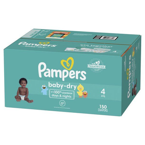 Pampers Baby Dry Extra Protection Diapers, Size 4, 150 Count EasyOptionXY LLC