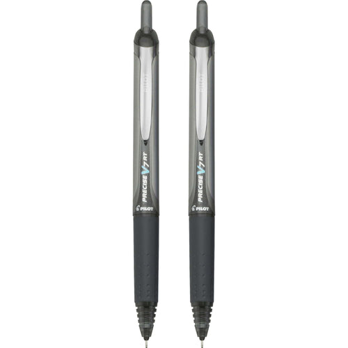 Pilot Precise V7 RT Pens, Fine Point, Rolling Ball, Black Ink, 2 Count, 20882653 EasyOptionXY LLC