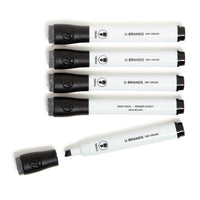 U Brands Dry Erase Markers, Chisel Tip, "More Ink", Black, 5 Count EasyOptionXY LLC