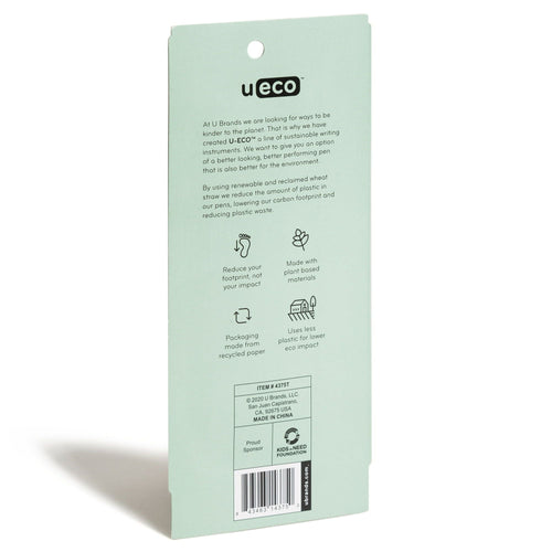 U Brands U-Eco Gel Pen, Black Ink, Pastel Speckle, 4 Count EasyOptionXY LLC