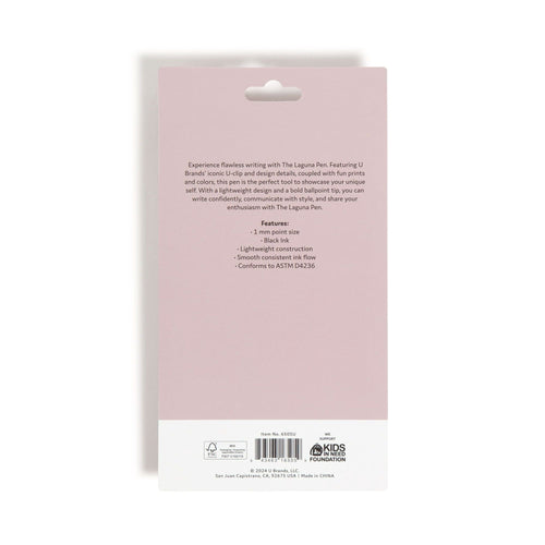 U Brands Laguna Ballpoint Pens, 6 Count, Foil Dots, Bold (1.0mm) Point, Black Ink EasyOptionXY LLC