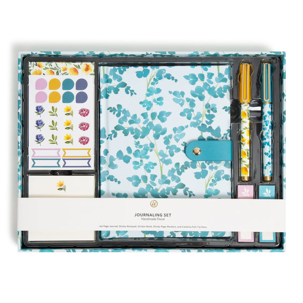 U BRANDS Handmade Florals Journaling Set, Multicolor, Stationery, Pens Included, 2057U EasyOptionXY LLC