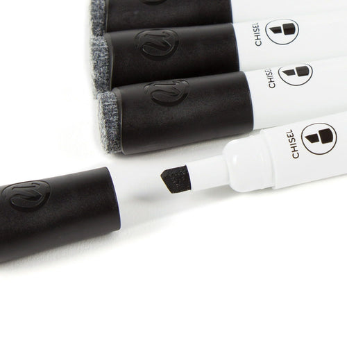 U Brands Dry-Erase Markers, Chisel Tip, Black, 12 Count EasyOptionXY LLC