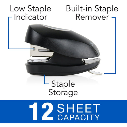 Swingline Tot Stapler, 12 Sheets, Black (S700022-WMT) EasyOptionXY LLC