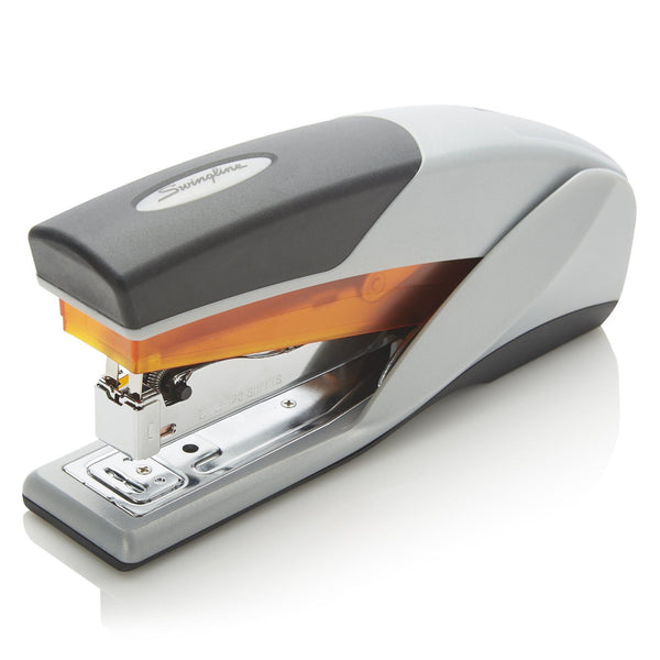 Swingline Optima 25 Reduced Effort Stapler, 25 Sheets, Gray/Orange EasyOptionXY LLC