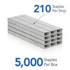 Swingline Standard Staples, 1/4" Length, 210 Per Strip, 5,000 Per Box EasyOptionXY LLC