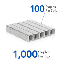 Swingline Premium Heavy Duty Staples, 1/2" Leg, 100 Per Strip, 1,000/Box EasyOptionXY LLC