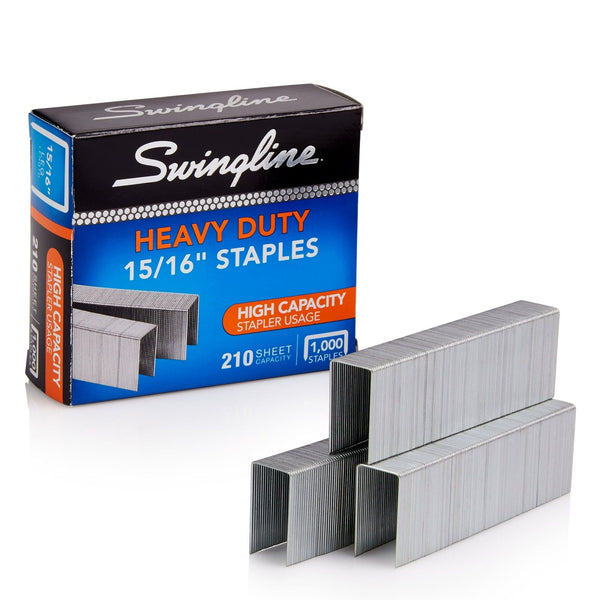 Swingline Premium Heavy Duty Staples, 15/16" Leg, 100 Per Strip, 1,000/Box EasyOptionXY LLC
