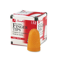 Swingline, SWI54033, Rubber Finger Tips, 1 Dozen, Amber EasyOptionXY LLC