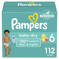Pampers Baby-Dry Extra Protection Diapers Enormous Packs Size 6, 112 Count EasyOptionXY LLC