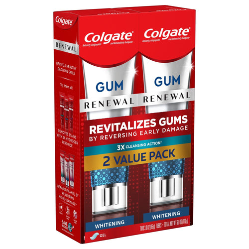 Colgate Renewal Gum Protection Whitening Toothpaste Gel; Mint; 2 Pack; 3 oz Tubes EasyOptionXY LLC