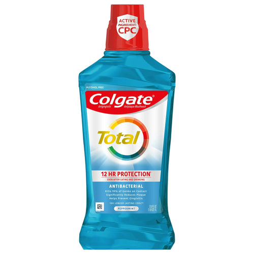 Colgate Total Advanced Pro-Shield Alcohol Free Mouthwash; Peppermint; 1L EasyOptionXY LLC