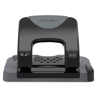 Swingline 20-Sheet Smarttouch Two-Hole Punch, 9/32" Holes, Metal, Black/Gray EasyOptionXY LLC