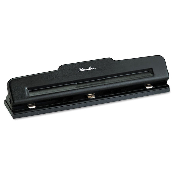 Swingline 10-Sheet Desktop Two-to-Three-Hole Adjustable Punch, 9/32" Holes, Black EasyOptionXY LLC