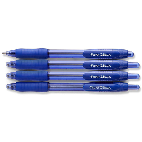 Paper Mate Profile Retractable Ballpoint Pen, Bold Point 1.4 mm, Blue, 4 Count EasyOptionXY LLC