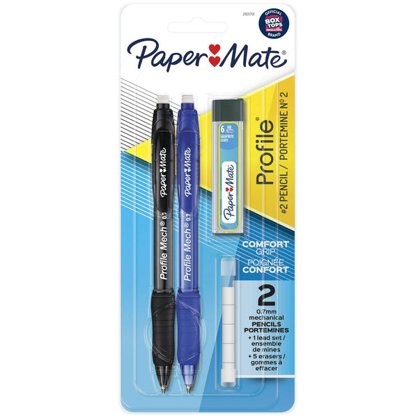 Paper Mate Profile Mech Mechanical Pencil Set, 0.7 mm #2 Pencil Lead, 2 Count EasyOptionXY LLC