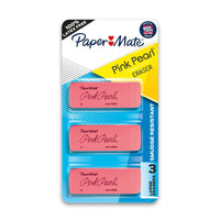 Paper Mate Pink Pearl Erasers, Large, 3 Count EasyOptionXY LLC