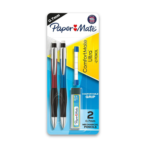 Paper Mate Comfort Mate Ultra Mechanical Pencil Set, 0.7mm, HB #2, Assorted Colors, 4 Count EasyOptionXY LLC