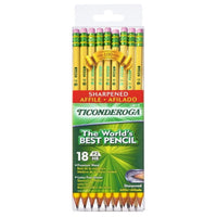 Ticonderoga 13818 #2 Sharpened The World's Best Pencils 18 Count (Pack of 1) EasyOptionXY LLC
