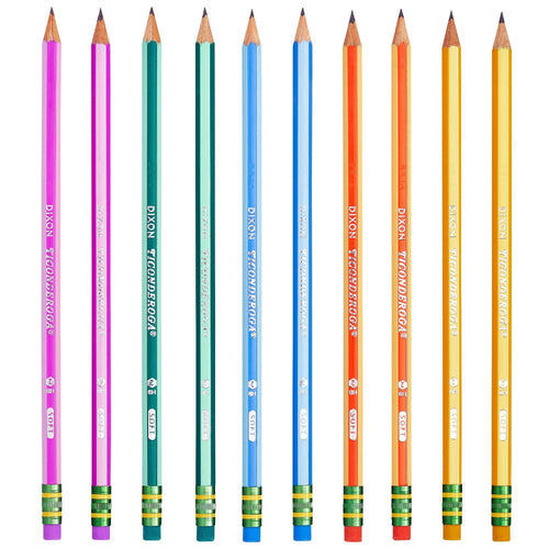 Ticonderoga No. 2 Pencil, Striped Barrels, Pack of 10 EasyOptionXY LLC
