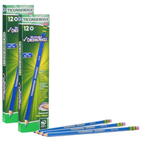 Ticonderoga Erasable Colored Pencils, Blue, 12 Per Pack, 2 Packs EasyOptionXY LLC