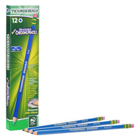 Ticonderoga Erasable Colored Pencils, Blue, 12 Per Pack, 2 Packs EasyOptionXY LLC