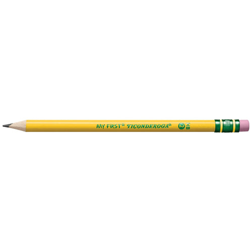 Ticonderoga My First Beginner Pencils, Sharpened #2 Lead, Yellow, 2 Count EasyOptionXY LLC
