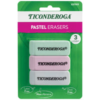Ticonderoga Pastel Wedge Eraser, 3 Per Pack, 24 Packs EasyOptionXY LLC