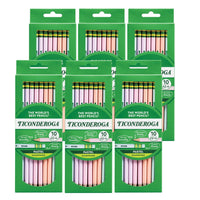 Ticonderoga #2 Pastel Pencils, 5 Assorted Colors, 10 Per Pack, 6 Packs EasyOptionXY LLC