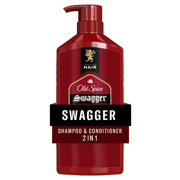 Old Spice Swagger Men 2-in-1 Shampoo and Conditioner, Moisturizing, 21.9 fl oz EasyOptionXY LLC