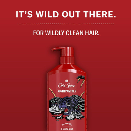Old Spice Men's Shampoo for Men, Night Panther, All Hair Types, 21.9 fl oz EasyOptionXY LLC