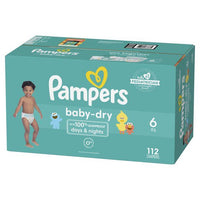 Pampers Baby-Dry Extra Protection Diapers Enormous Packs Size 6, 112 Count EasyOptionXY LLC