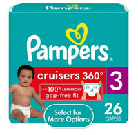 Pampers Cruisers 360 Fit Diapers Size 3, 26 Count EasyOptionXY LLC
