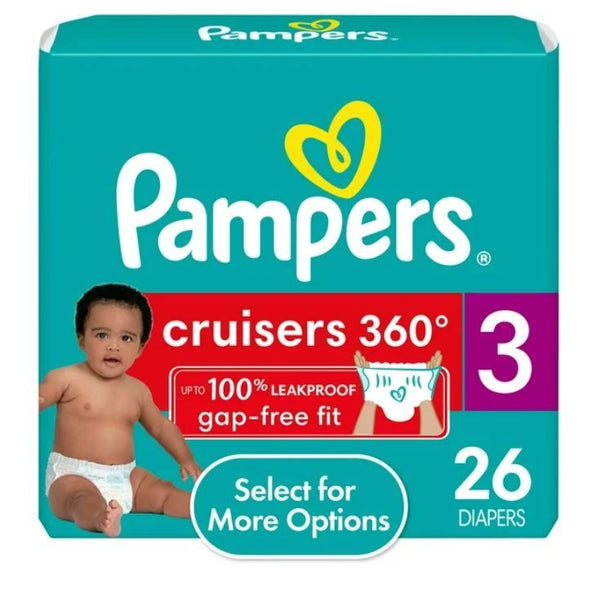 Pampers Cruisers 360 Fit Diapers Size 3, 26 Count EasyOptionXY LLC