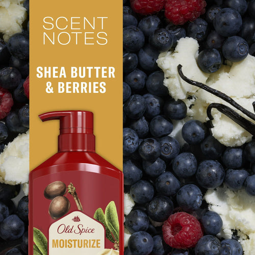 Old Spice Moisturize Shampoo for Men with Shea Butter, All Hair Types, 22 fl oz EasyOptionXY LLC