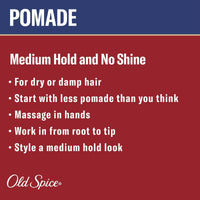Old Spice Men's Hair Styling Pomade, All Hair Types, Matte Finish, Medium Hold, 2.2 oz EasyOptionXY LLC