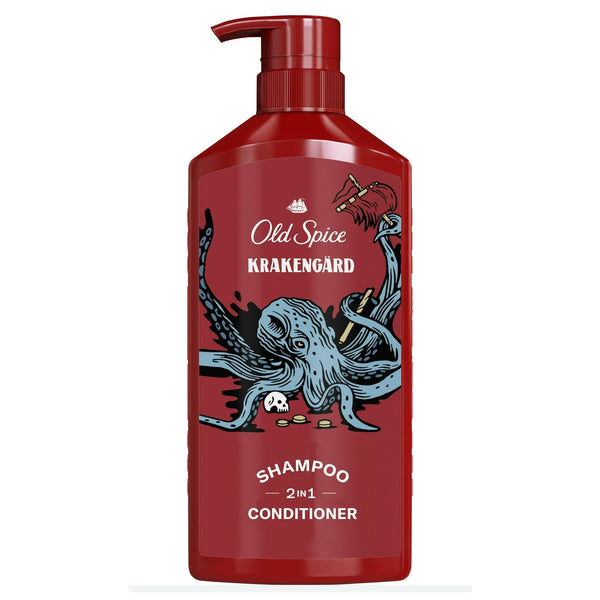 Old Spice 2in1 Moisturizing Men's Shampoo and Conditioner, All Hair Types, Krakengard, 22 fl oz EasyOptionXY LLC