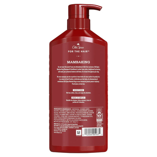 Old Spice Mamba King 2n1 Men's Shampoo and Conditioner, All Hair Types, 21.9 fl oz EasyOptionXY LLC