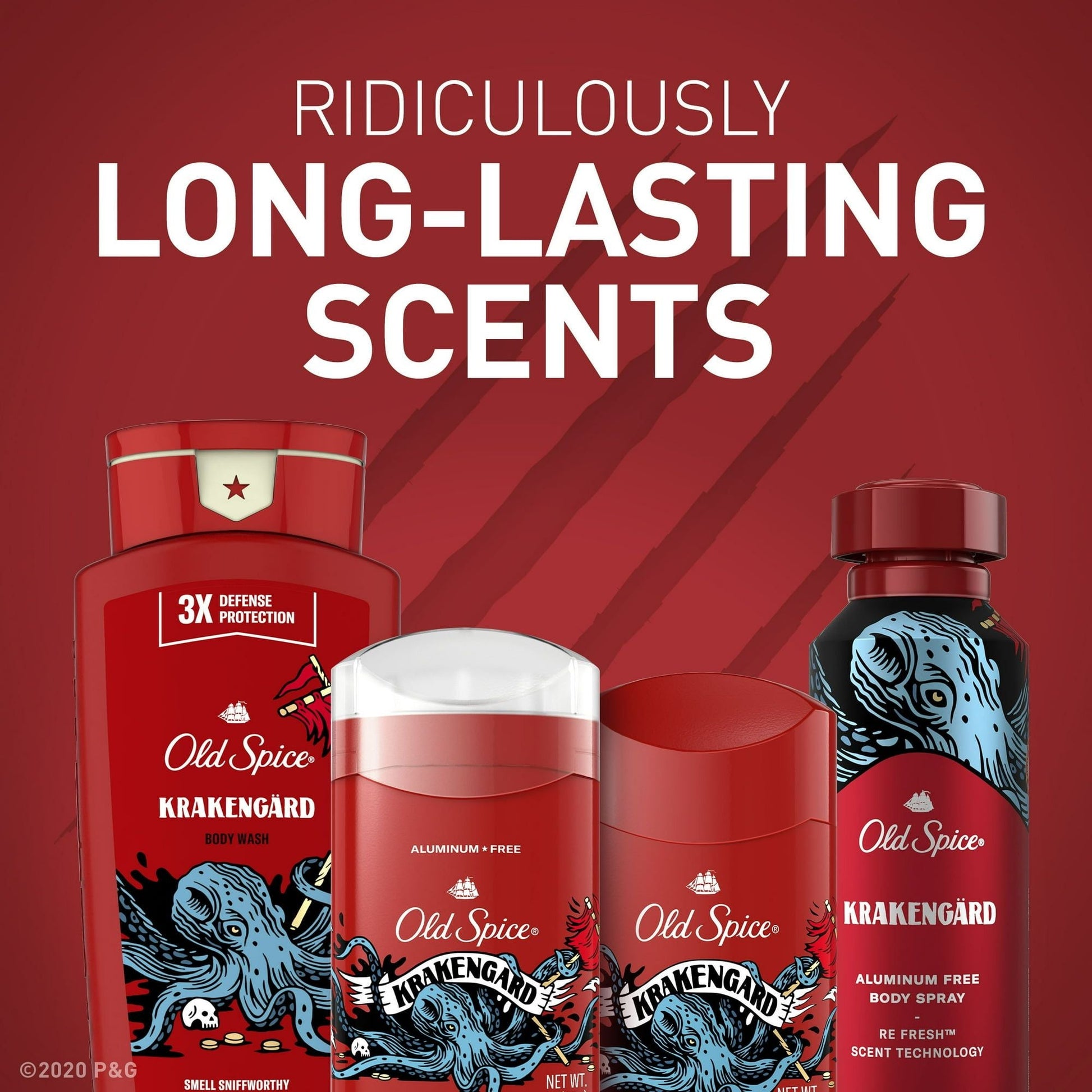 Old Spice Men's Body Wash, Krakengard, Long Lasting Lather, 33.4 fl oz EasyOptionXY LLC