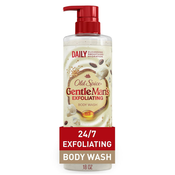 Old Spice Gentleman's Blend Exfoliating Men's Body Wash, Brown Sugar & Cocoa Butter, 18 fl oz EasyOptionXY LLC