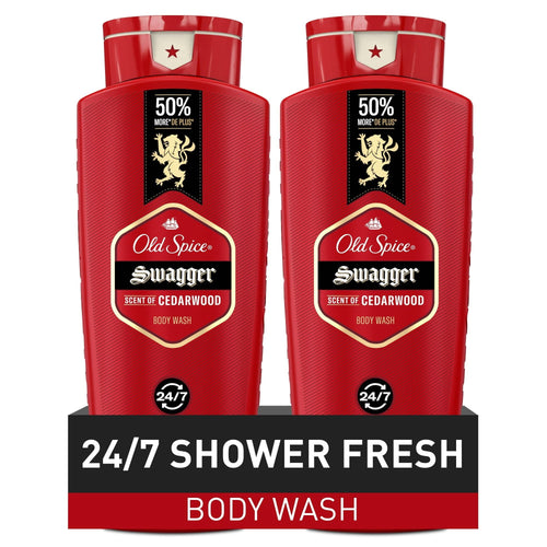 Old Spice Red Collection Swagger Scent Men's Body Wash, 24 fl oz, Pack of 2 (48 fl oz Total) EasyOptionXY LLC