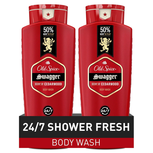 Old Spice Red Collection Swagger Scent Men's Body Wash, 24 fl oz, Pack of 2 (48 fl oz Total) EasyOptionXY LLC