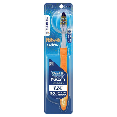 Oral-B Vibrating Pulsar Battery Toothbrush, Microban, Full Head, Medium, 1 Ct, Adults & Children 3+ EasyOptionXY LLC