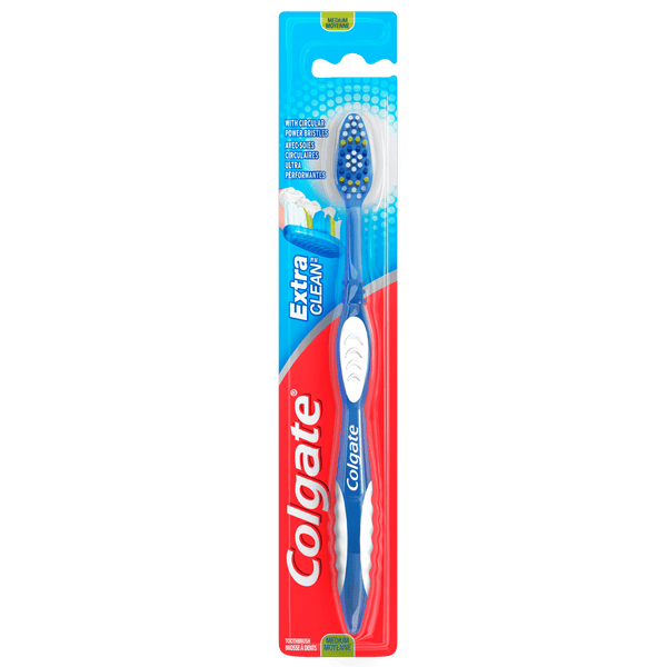 Colgate Extra Clean Flexible Grip Toothbrush; Medium; 1 Count EasyOptionXY LLC