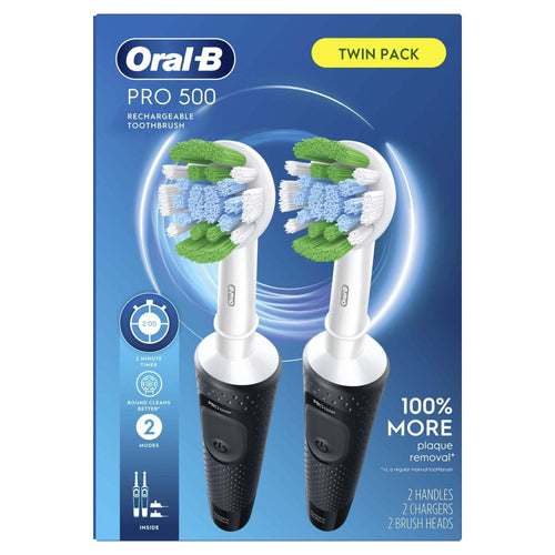 Oral-B Pro 500 Electric Toothbrush with (1) Brush Head, Black, for Adults and Children 3+ EasyOptionXY LLC