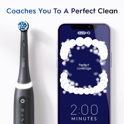 Oral-B iO Series 5 Electric Toothbrush with (1) Brush Head, Rechargeable, White, for Adults & Children 3+ EasyOptionXY LLC