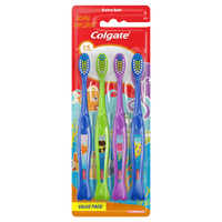 Colgate Ocean Explorer Kids Toothbrush Value Pack; Extra Soft; 4 Count EasyOptionXY LLC