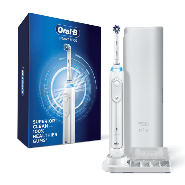 Oral-B 5000 ($25 Mail-In Rebate Available) SmartSeries Electric Toothbrush, White, Powered by Braun EasyOptionXY LLC