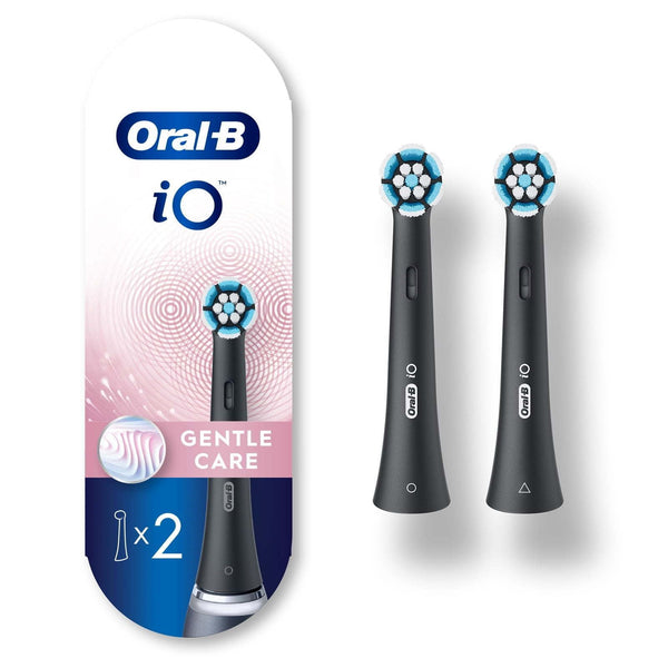 Oral-B iO Gentle Care Replacement Heads, Electric Toothbrush Brush Heads, Black, 2 Count EasyOptionXY LLC